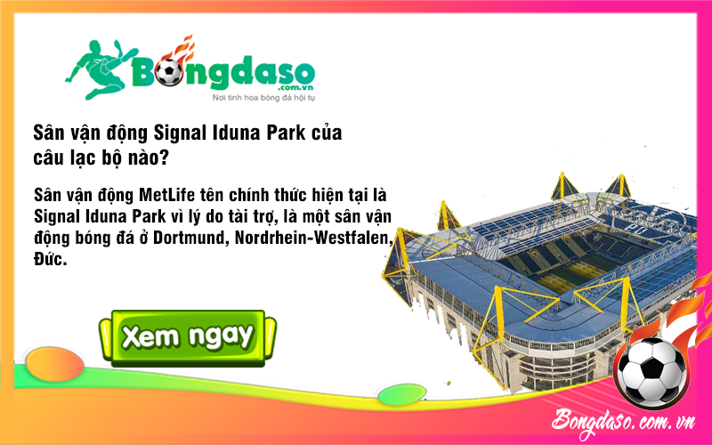 Sân vận động Signal Iduna Park của câu lạc bộ nào?