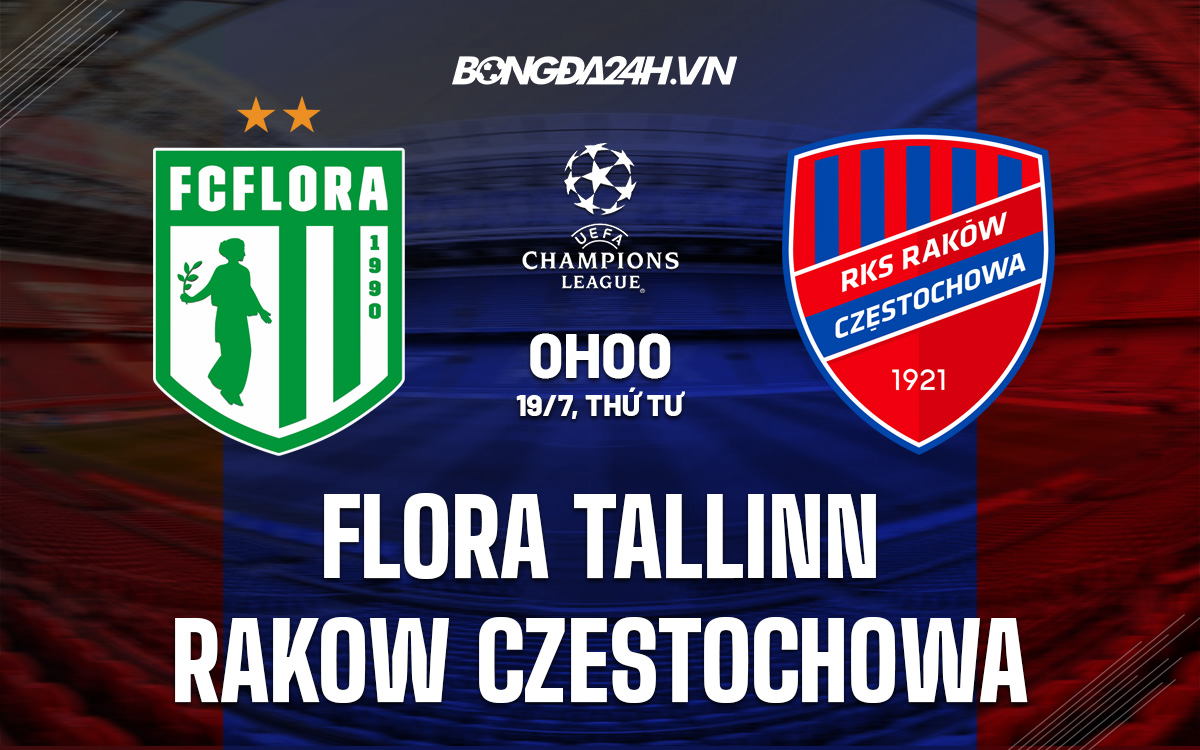 Nhận định Flora Tallinn vs Rakow Czestochowa 0h00 ngày 19/7 (Champions League 2023/24)